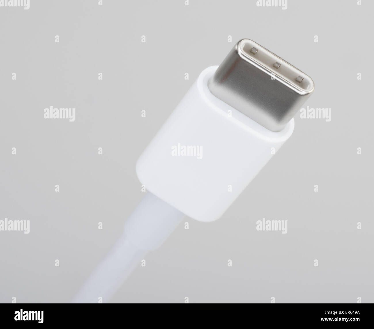 Apple USB-C USB type C connector plug Stock Photo