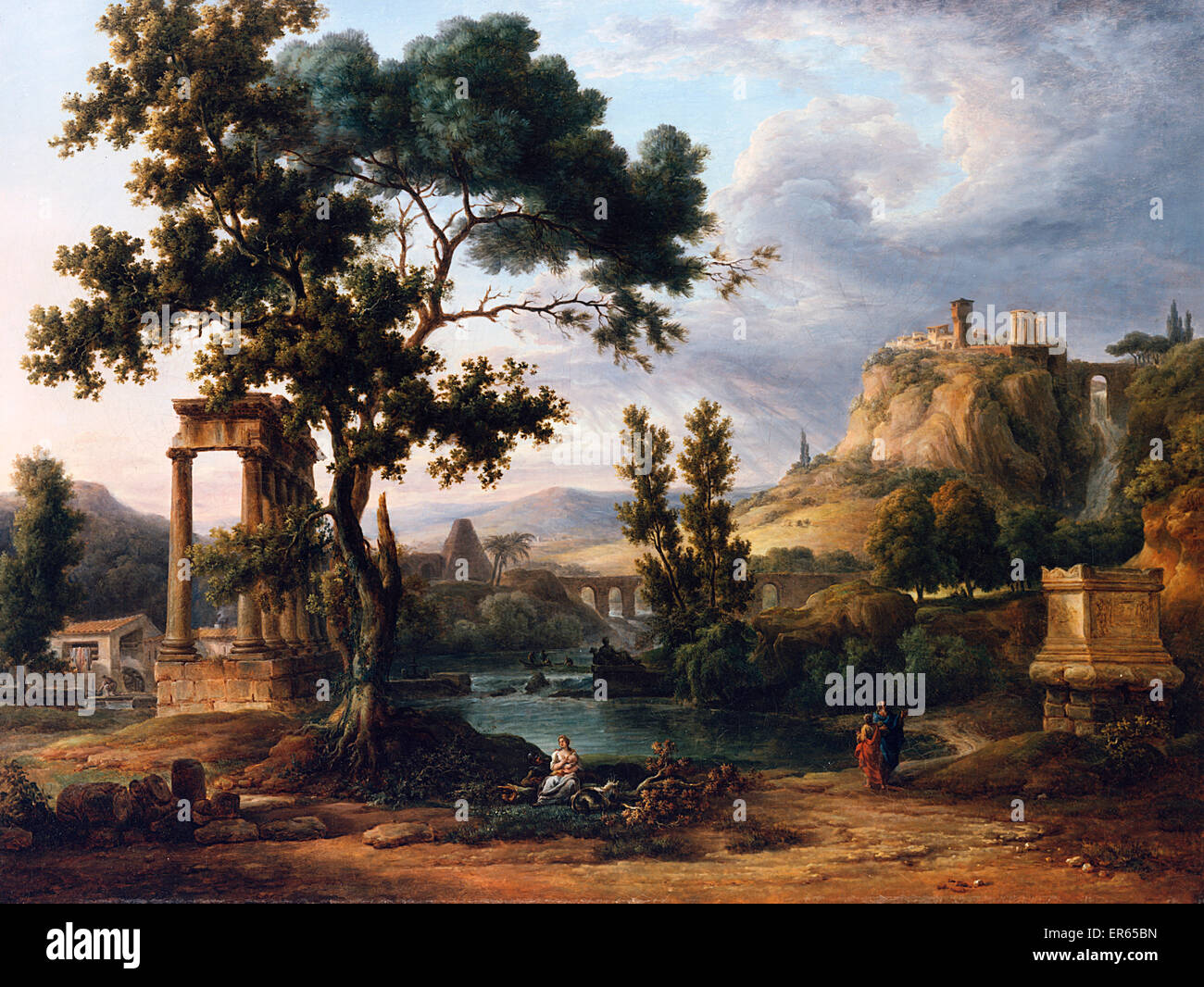 Capriccio Landscape, by Jean Victor Bertin (17671842). circa 1810