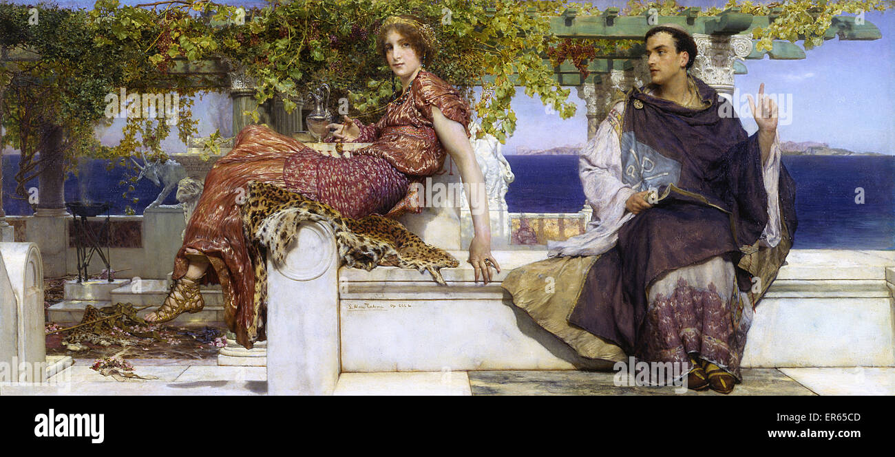 The Conversion of Paula, by Alma-Tadema Stock Photo