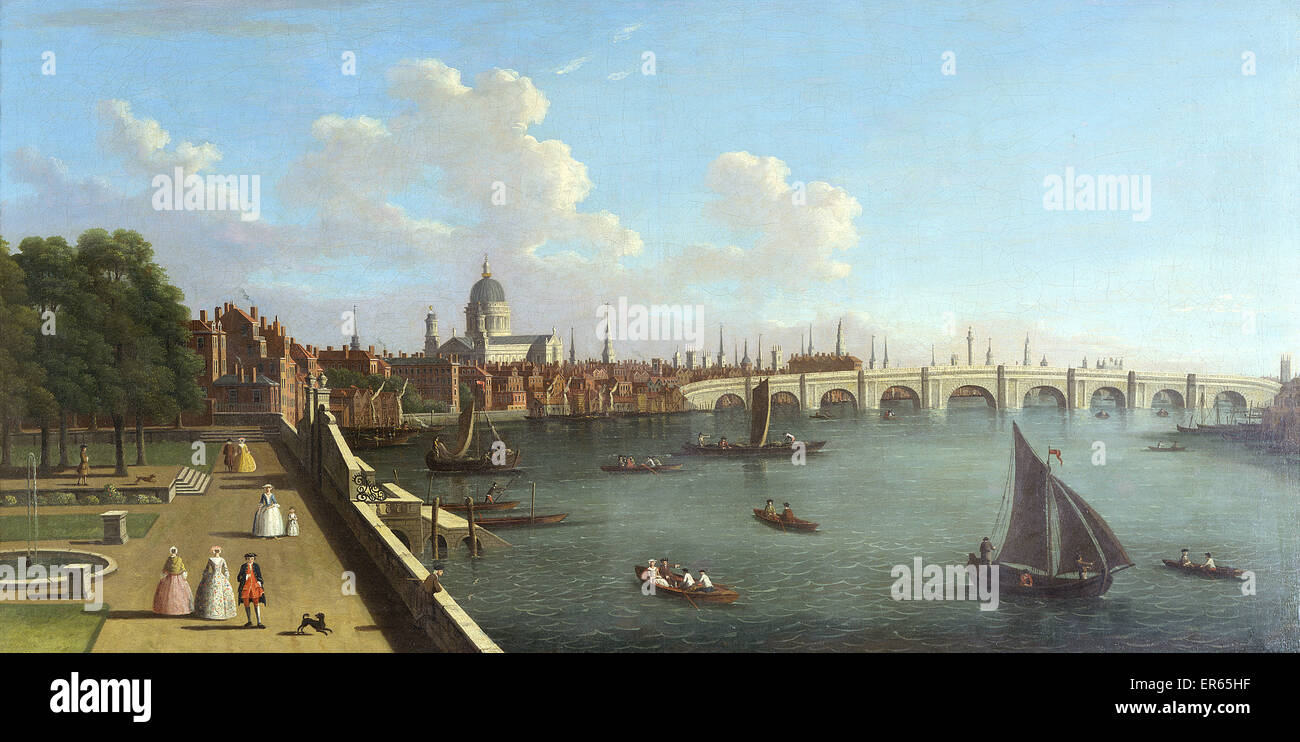 A View of Blackfriars, attributed to Francis Smith Stock Photo