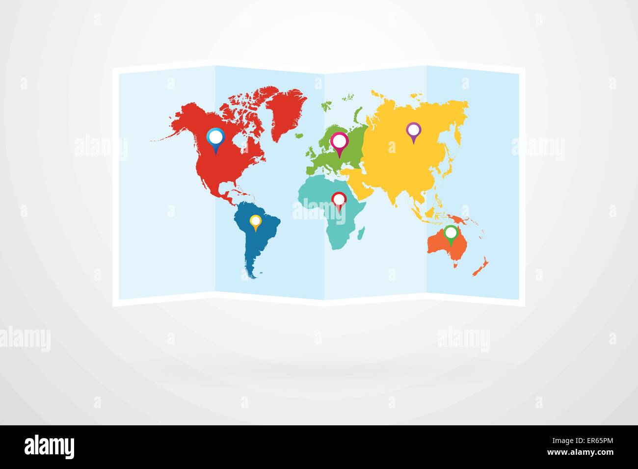 Infographics america map flat Stock Vector Images - Alamy