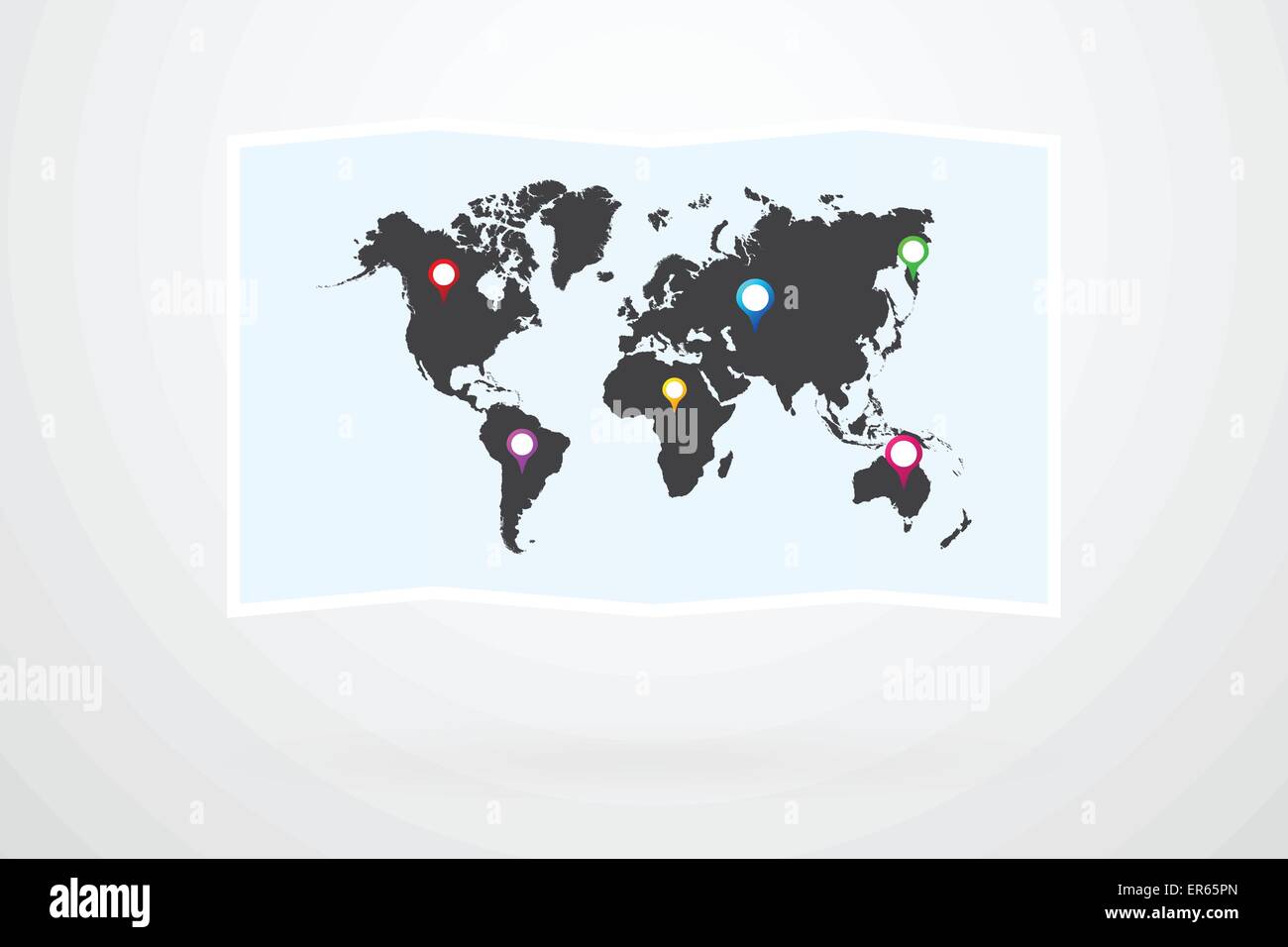 World Map Vector Infographic Stock Vector Image & Art - Alamy
