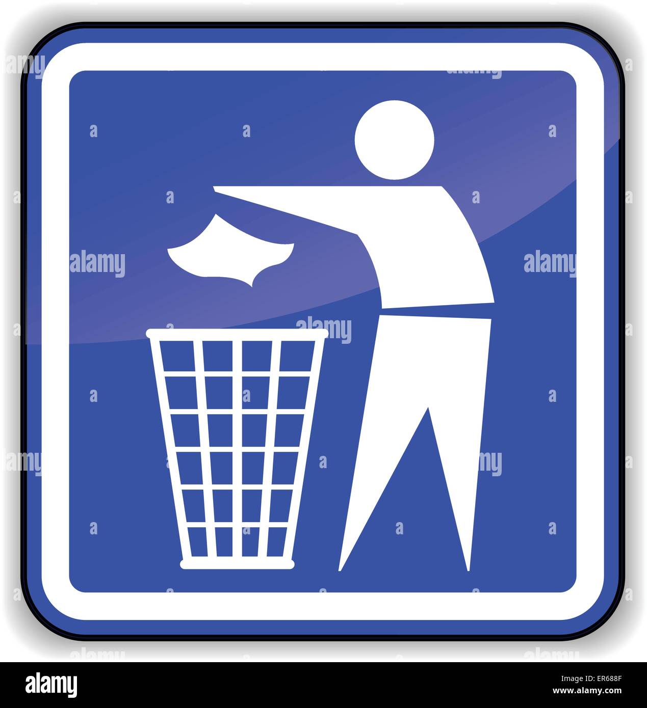 Sign of dustbin hi res stock photography and images Alamy