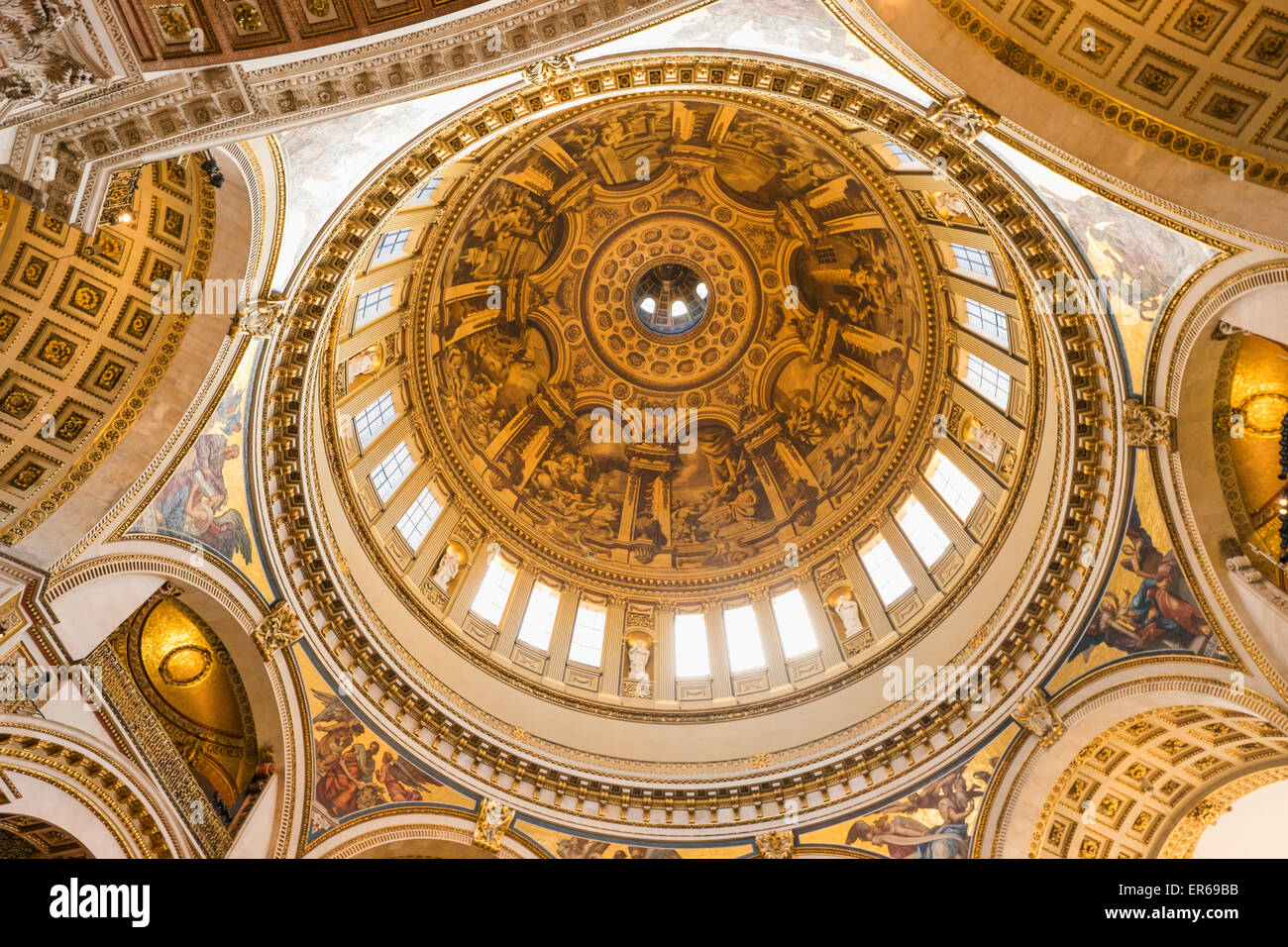 England, London, St Paul's Cathedral, The Dome Stock Photo