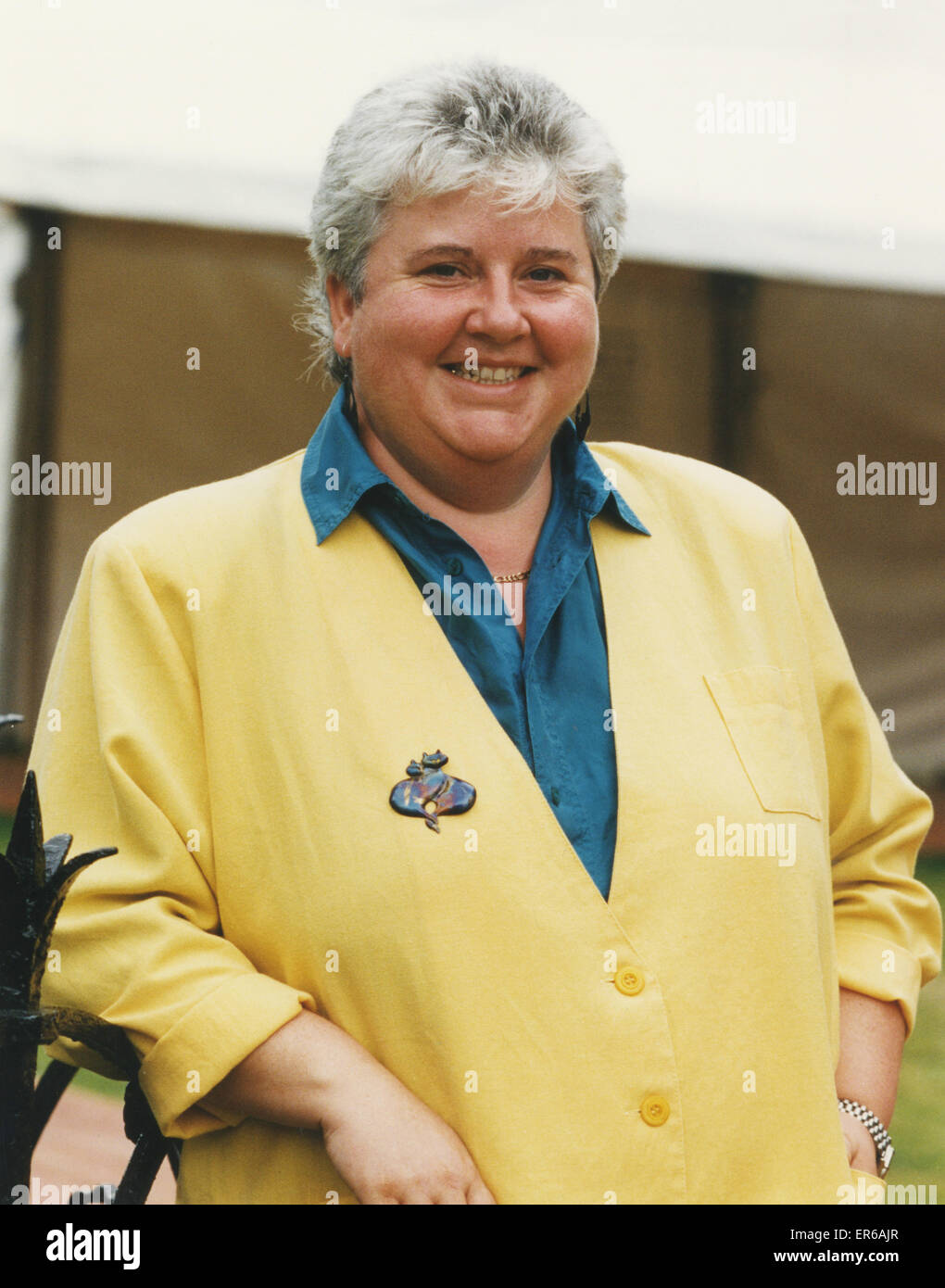 Val McDermid, Author, 26th April 1994. Former Sunday People Journalist. Pictured at Edinburgh Book Festival. Stock Photo