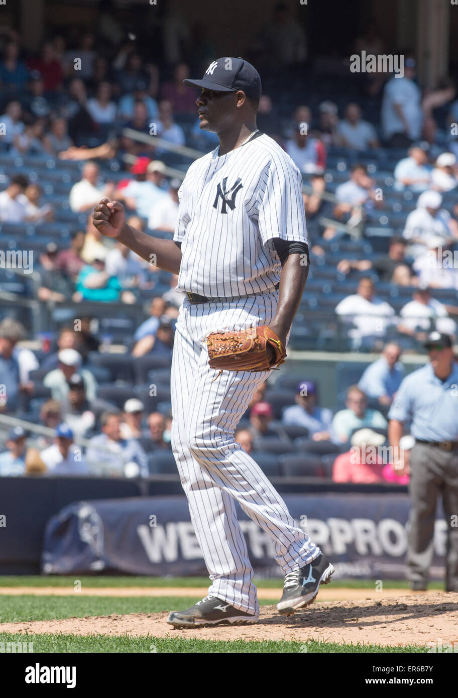 Bronx, New York, USA. 27th May, 2015. Yankees' pitcher MICHAEL PINEDA ...