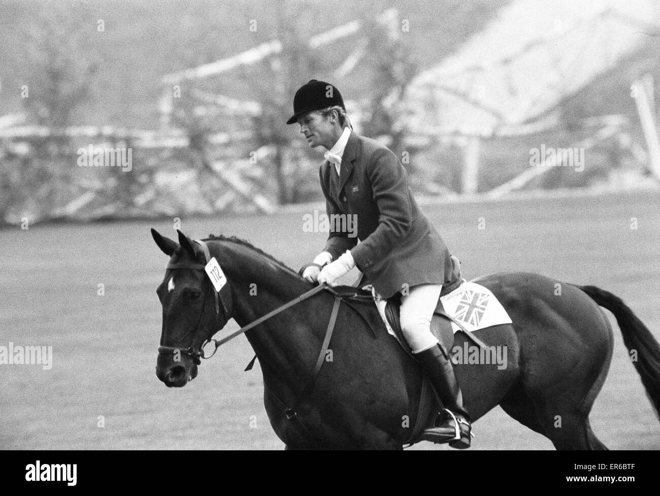 Equestrian Eventing at the Munch Olympic Games, Friday 1st September  1972. Richard Meade, British Olympic Individual gold medal winning rider. Stock Photo