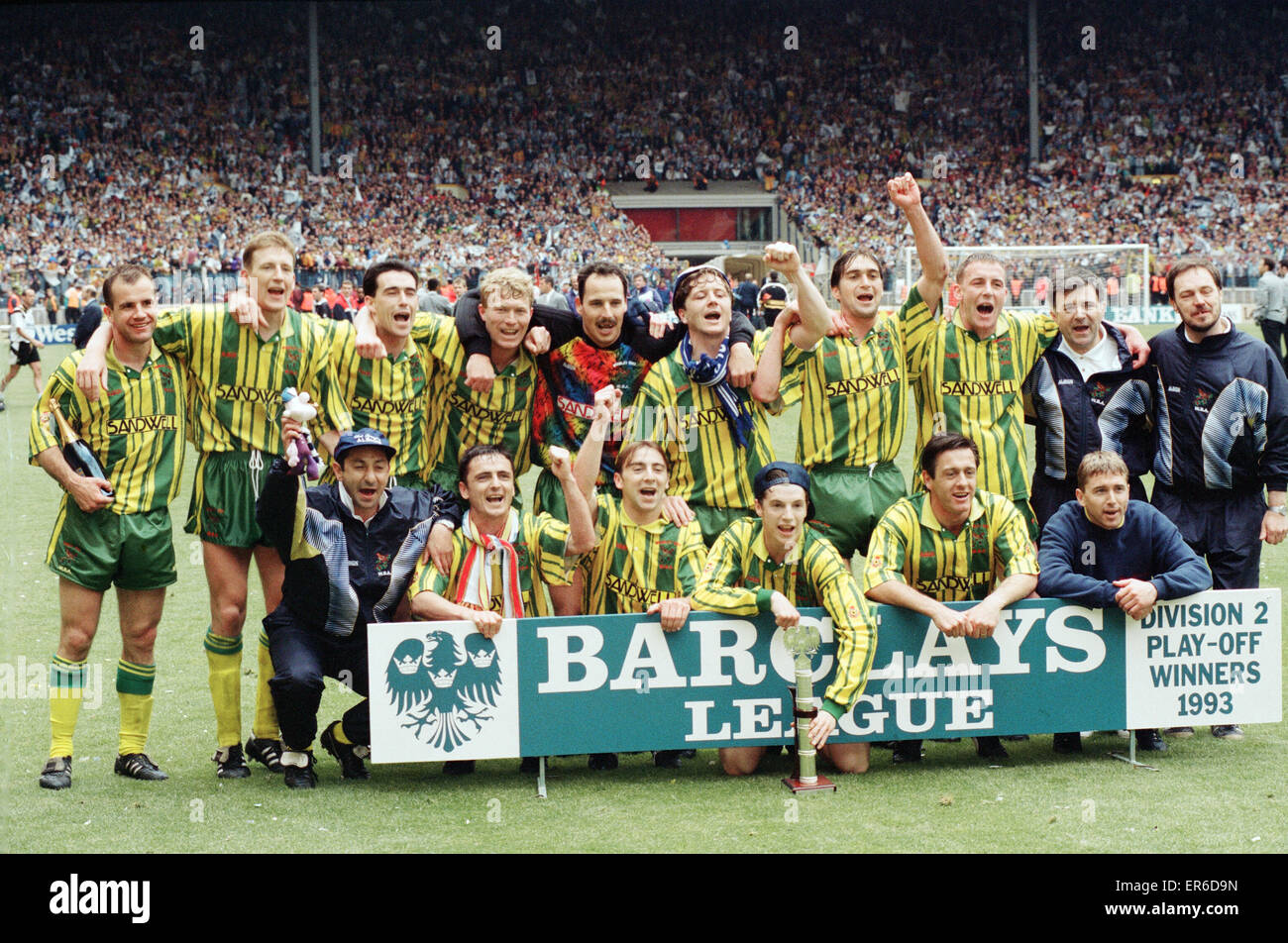 The victorious west bromwich albion team hi-res stock photography