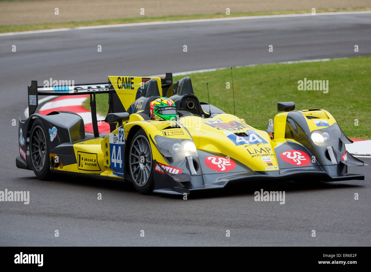 Imola, Italy – May 16, 2015: Oreca 03R - Nissan of Ibanez Racing Team, driven by José Ibanez