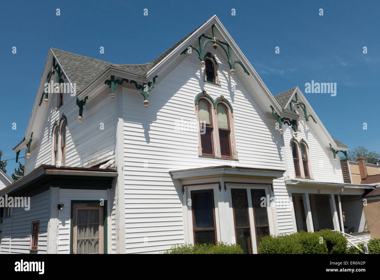 Gothic Revival house Stock Photo Alamy