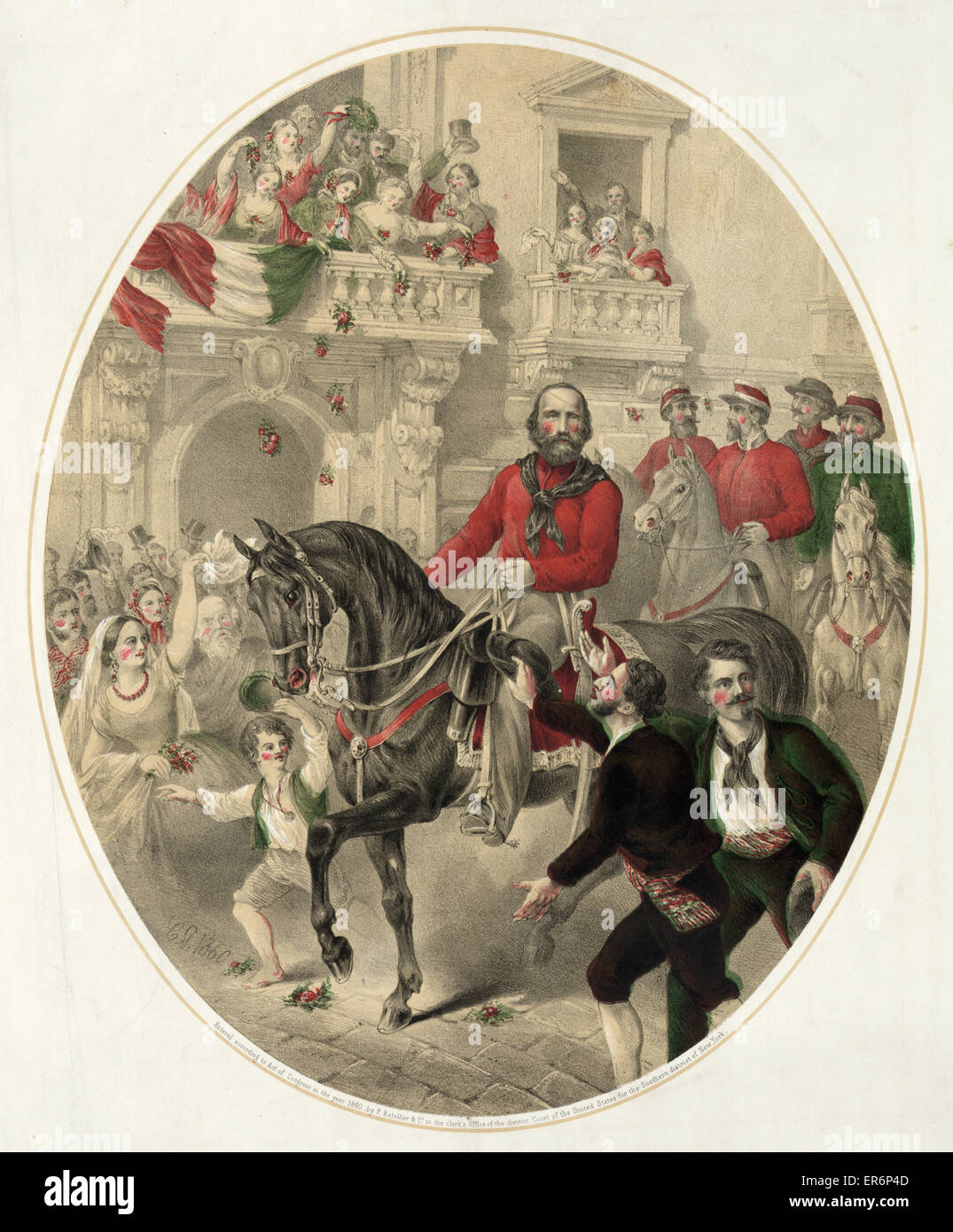 Garibaldi entering Naples Stock Photo