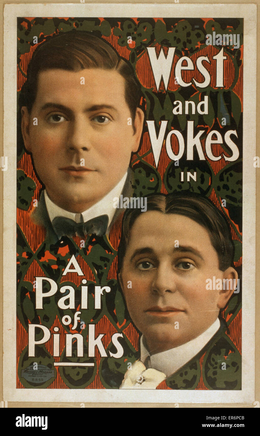 West and Vokes in A pair of pinks Stock Photo