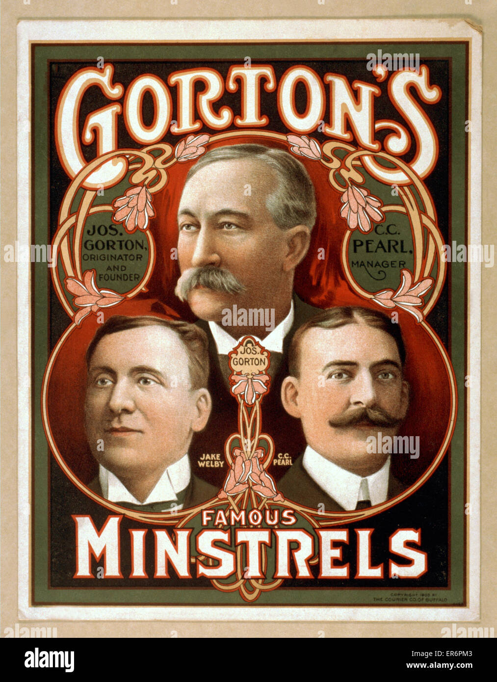 Gorton's famous Minstrels Stock Photo