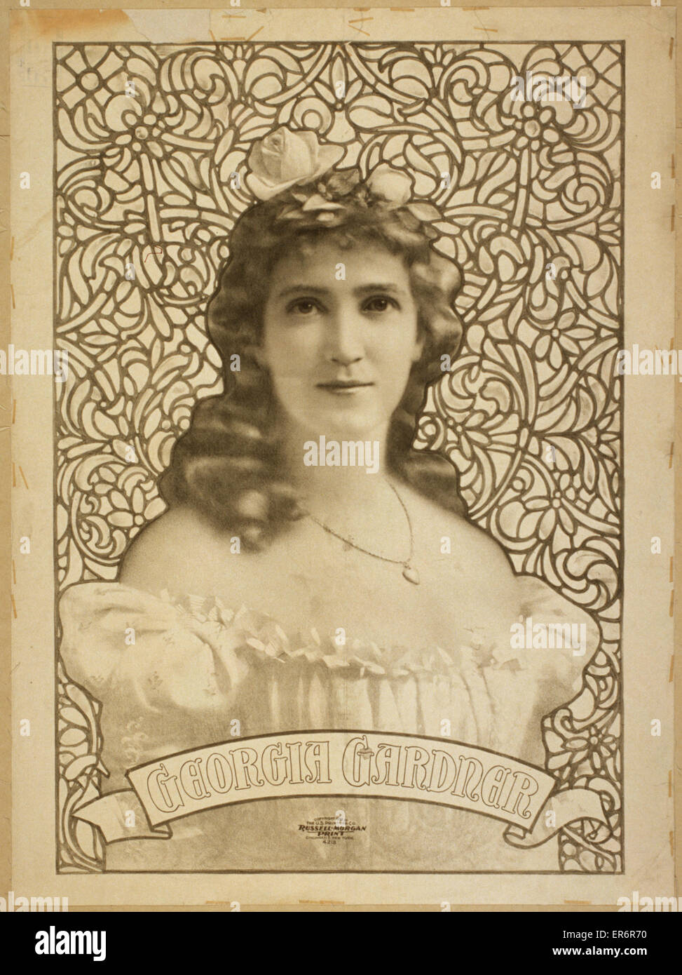 Georgia Gardner. Date c1899. Stock Photo