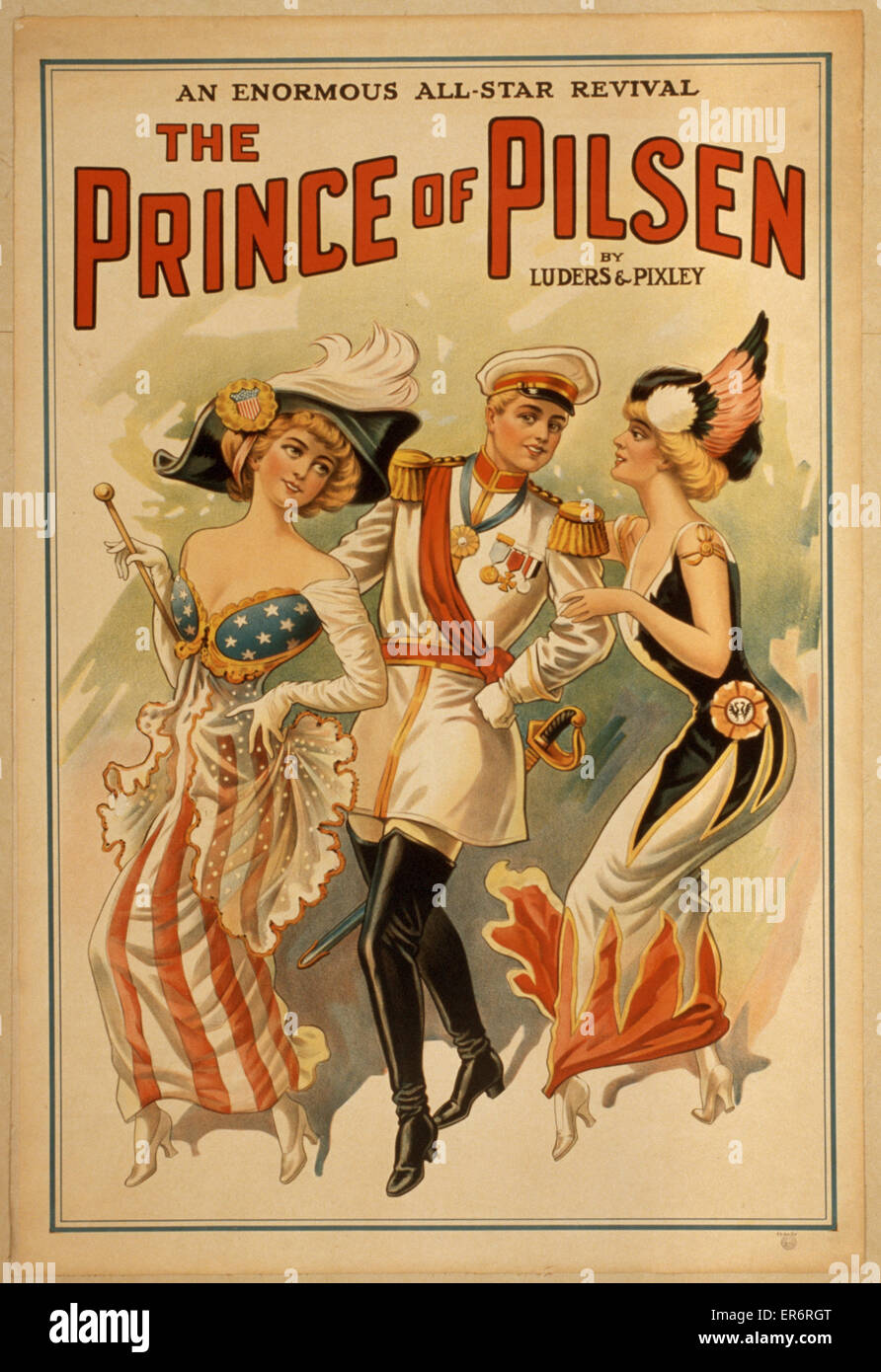 The Prince of Pilsen by Luders &amp; Pixley : an enormous all-star revival. Date 19 - ?. Stock Photo