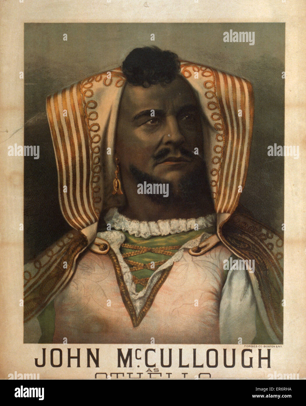 John McCullough as Othello Stock Photo