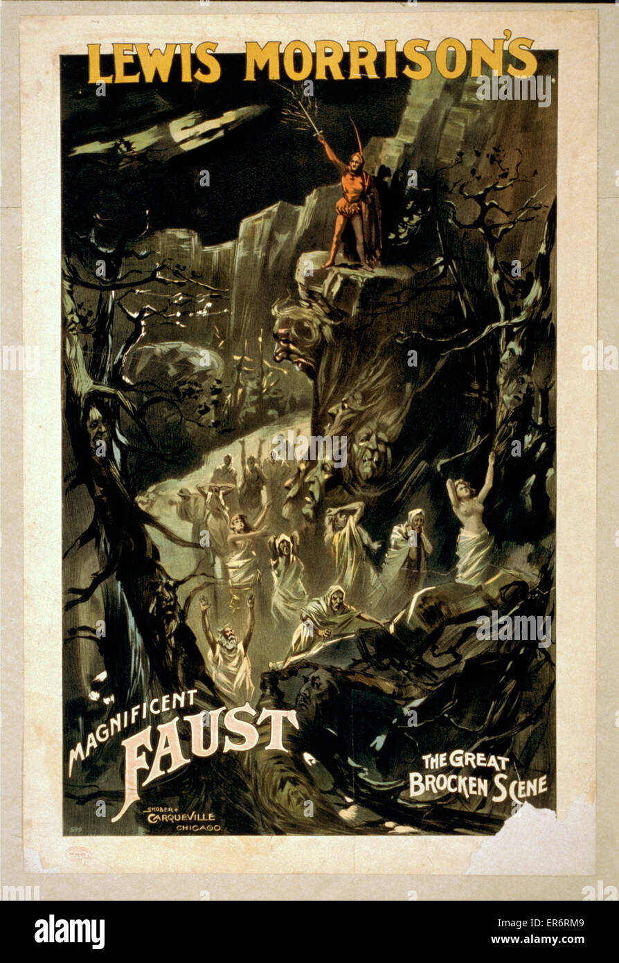 Lewis Morrison's magnificent Faust Stock Photo Alamy