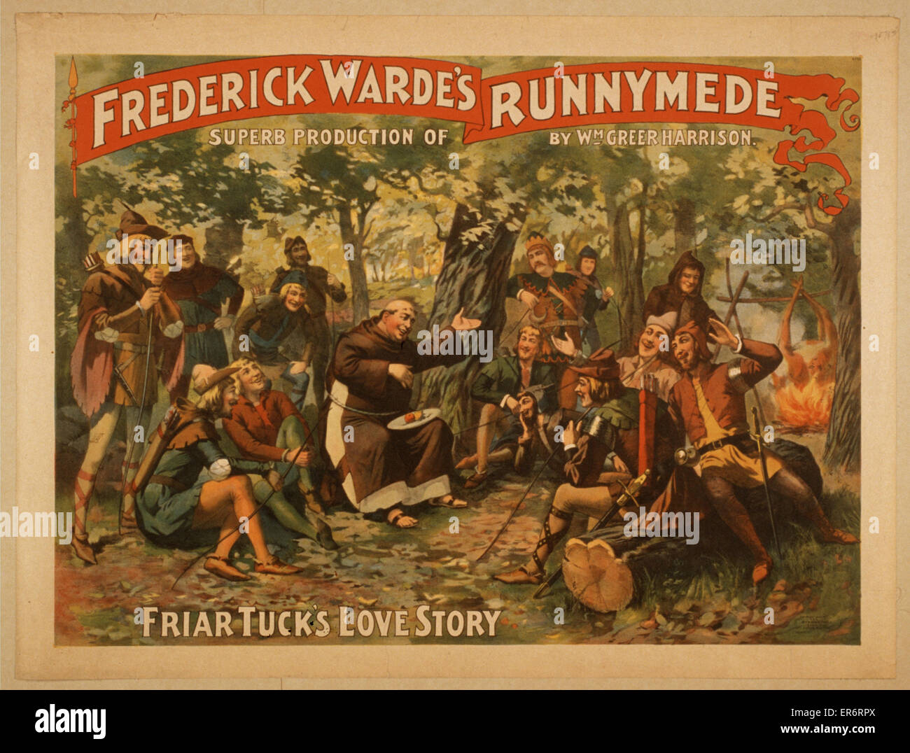 Frederick Warde's superb production of Runnymede by Wm. Gree Stock Photo