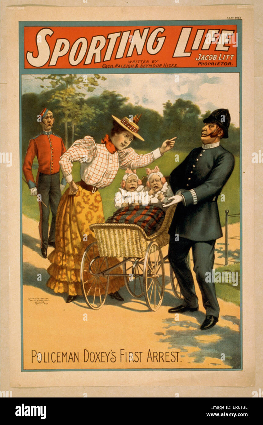 Sporting life written by Cecil Raleigh & Seymour Hicks. Date c1898