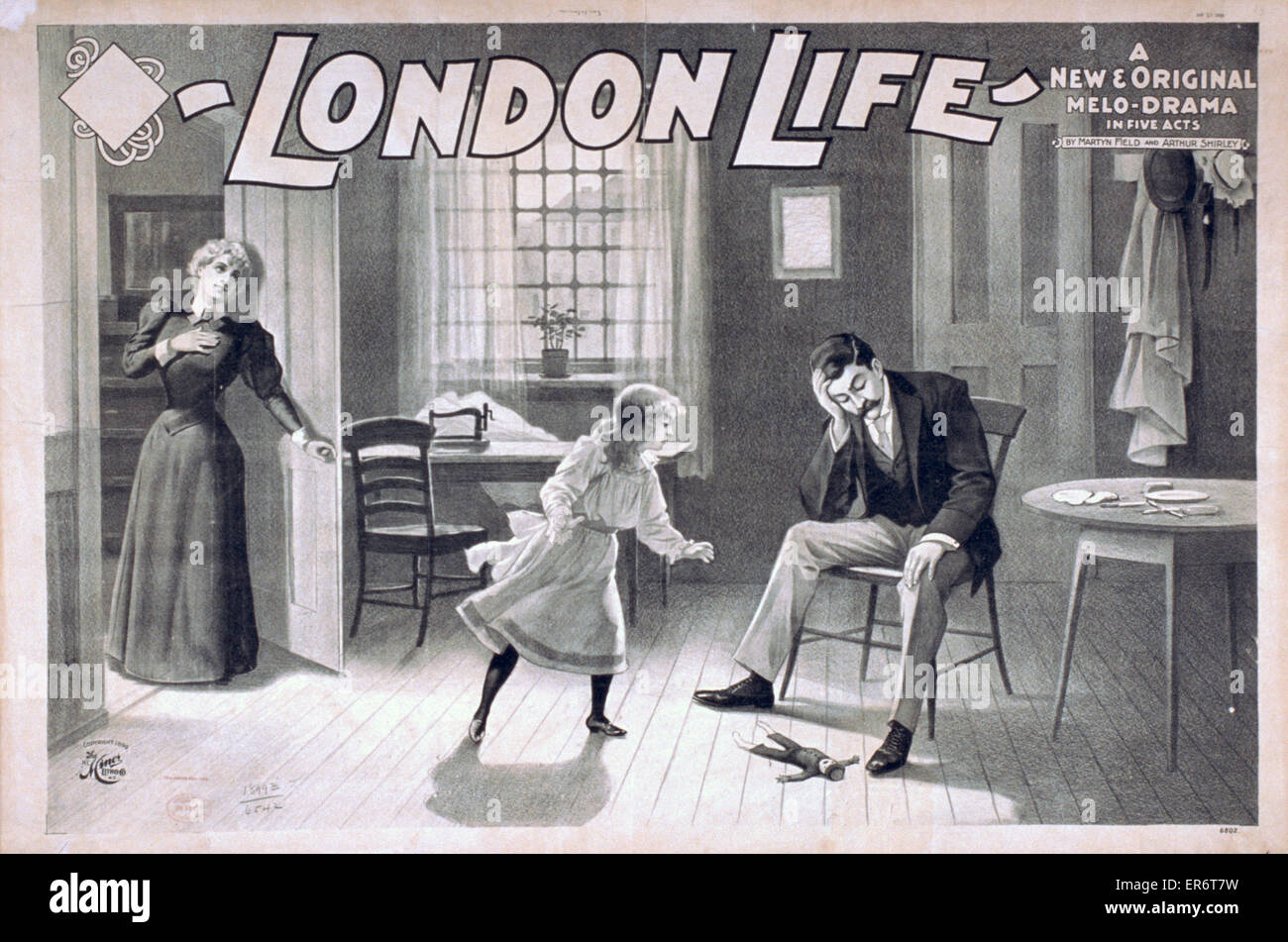 London life a new & original melo-drama in five acts : by Ma Stock Photo