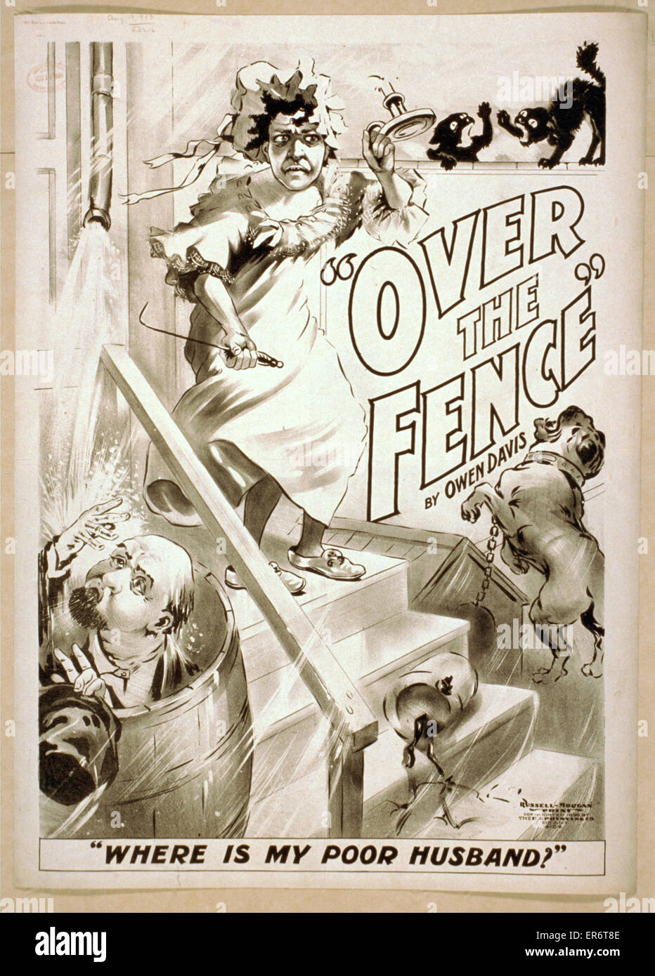 Over the fence by Owen Davis Stock Photo Alamy