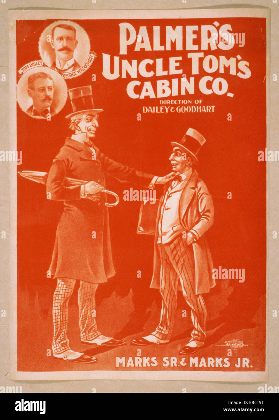Palmer S Uncle Tom S Cabin Co Date C1899 Stock Photo 83129364