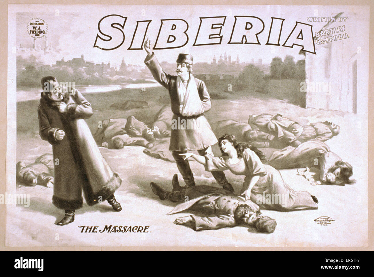 Siberia written by Bartley Campbell Stock Photo