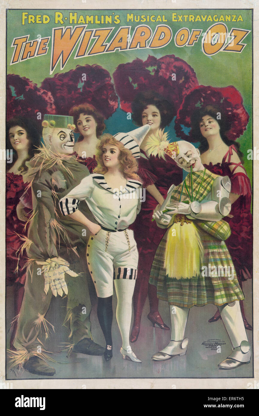 Fred R. Hamlin's musical extravaganza, The wizard of Oz. Date c1903. Stock Photo
