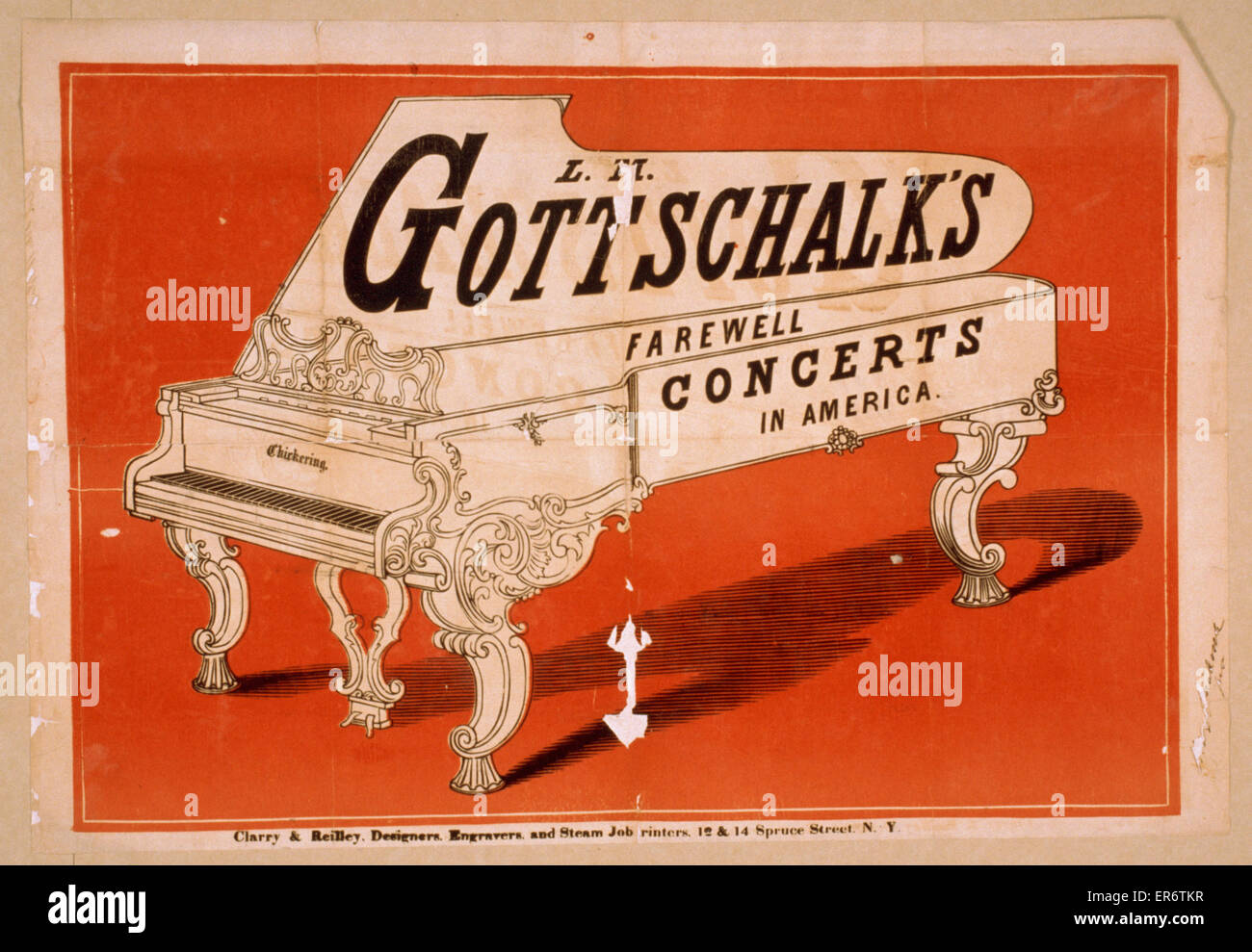 LM Gottschalk's farewell concerts in America Stock Photo