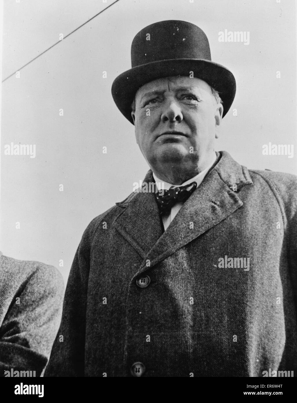 British Prime Minister Winston Churchill High Resolution Stock
