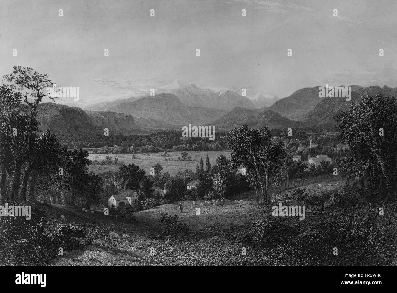 Mount Washington from the Valley of Conway Stock Photo Alamy