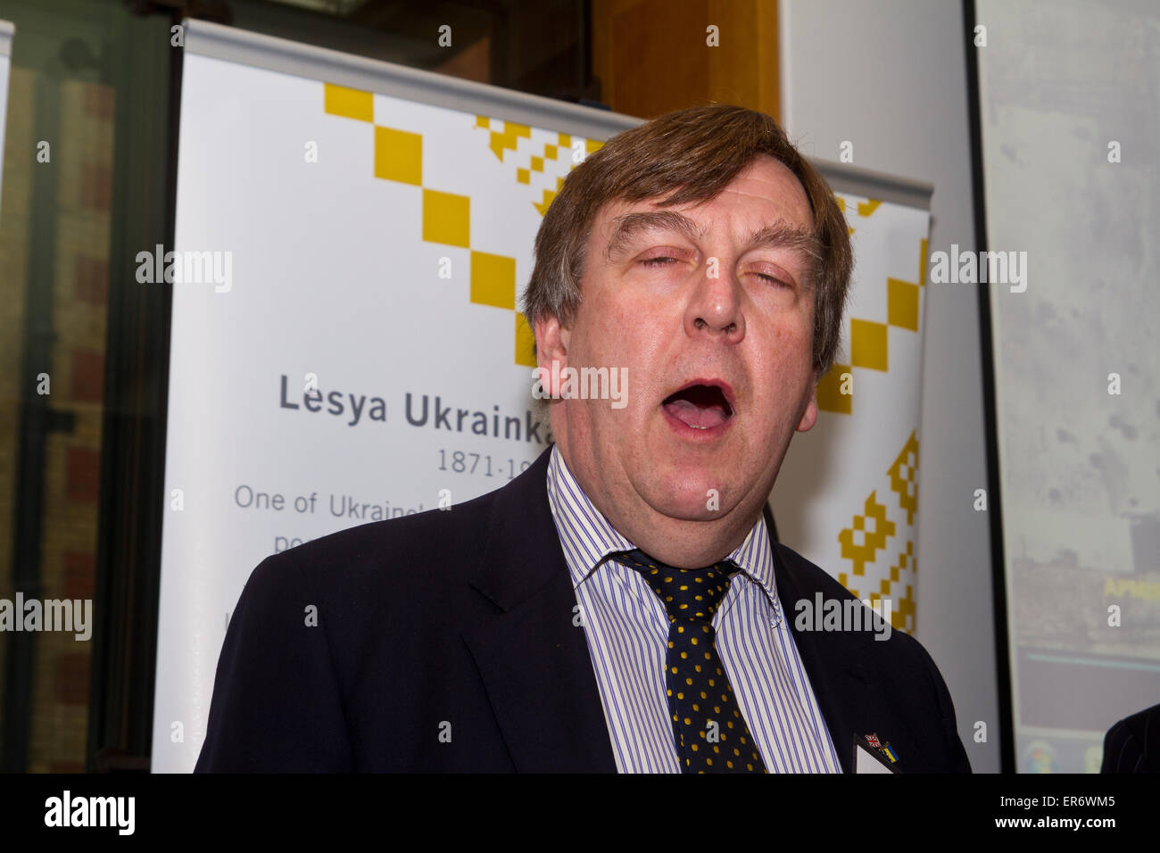 John Whittingdale at an event in Portcullis House in London Stock Photo