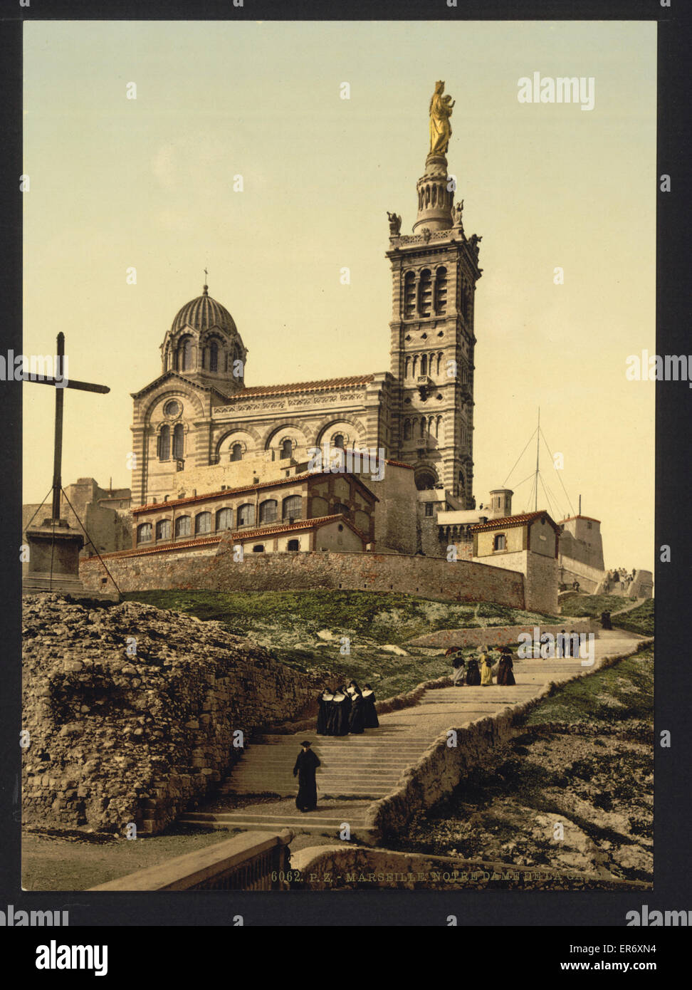 Notre Dame de la Garde I, Marseilles, France Stock Photo
