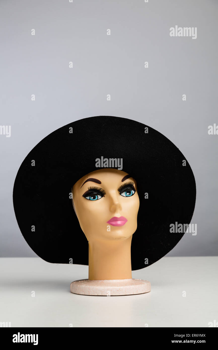 Dummy head and hat Stock Photo