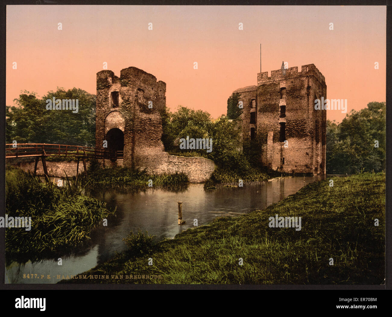 Ruins of Brederode, Haarlem, Holland Stock Photo