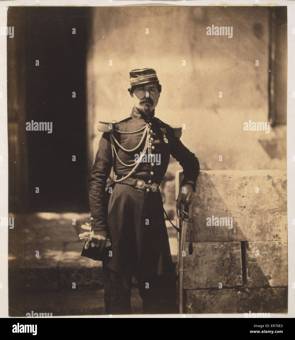 Colonel Vico, attached to the British Head Quarters Stock Photo