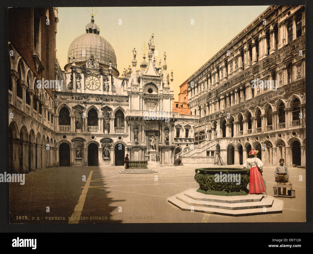 Interior of the Doges' Palace, with the Giant's Staircase, V Stock Photo