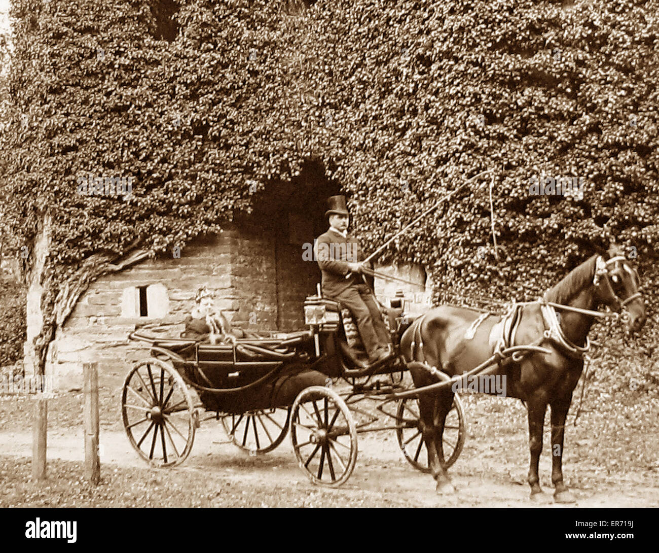Berry Pomery Castle Victorian period Stock Photo