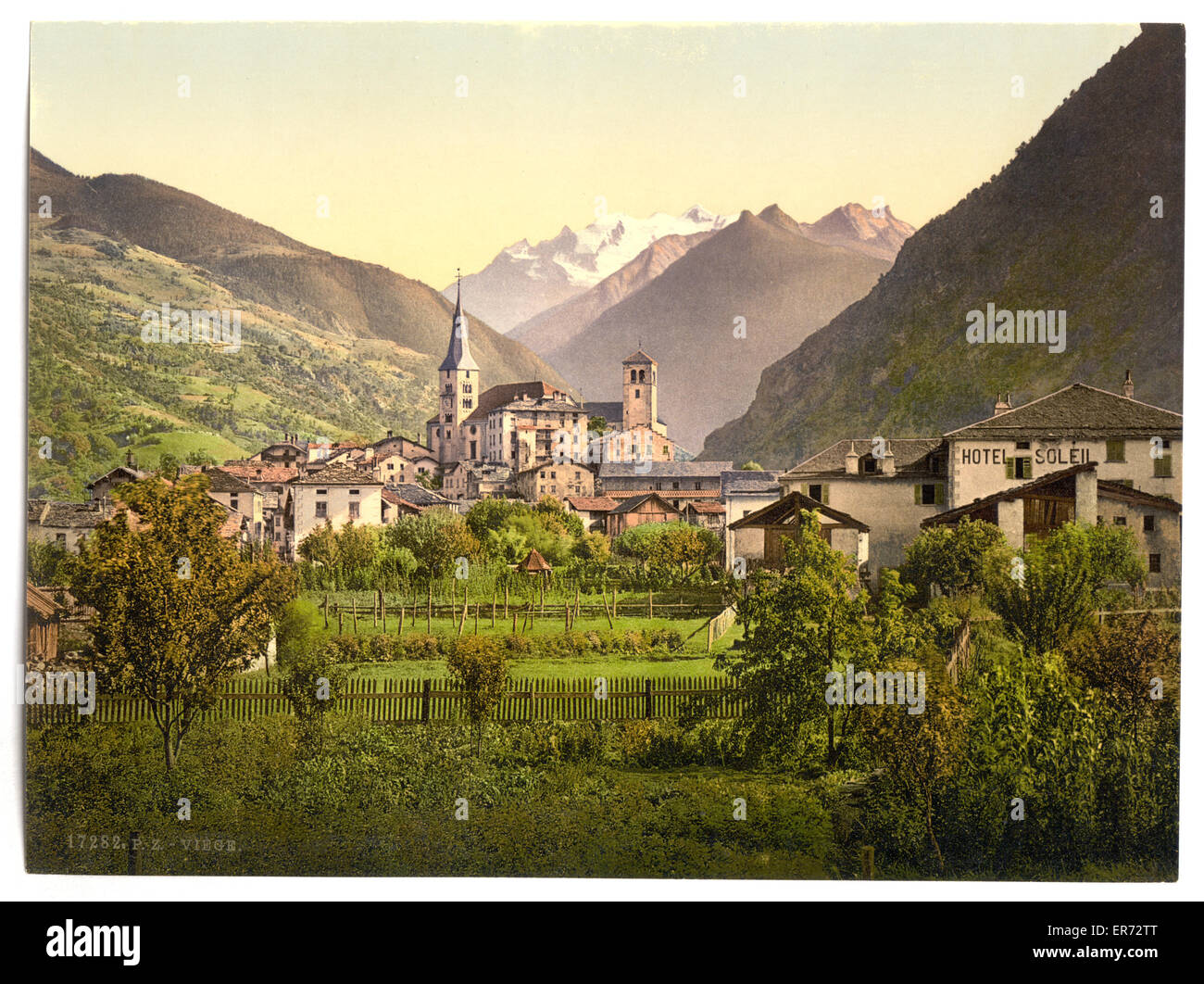 Viege, general view, Switzerland Stock Photo - Alamy