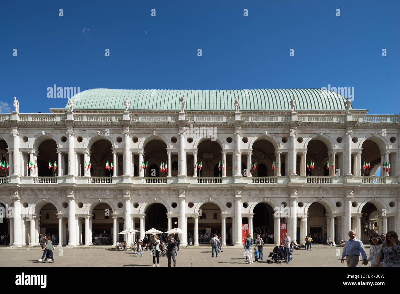 The Basilica Palladiana in the Piazza dei Signori in Vicenza Italy