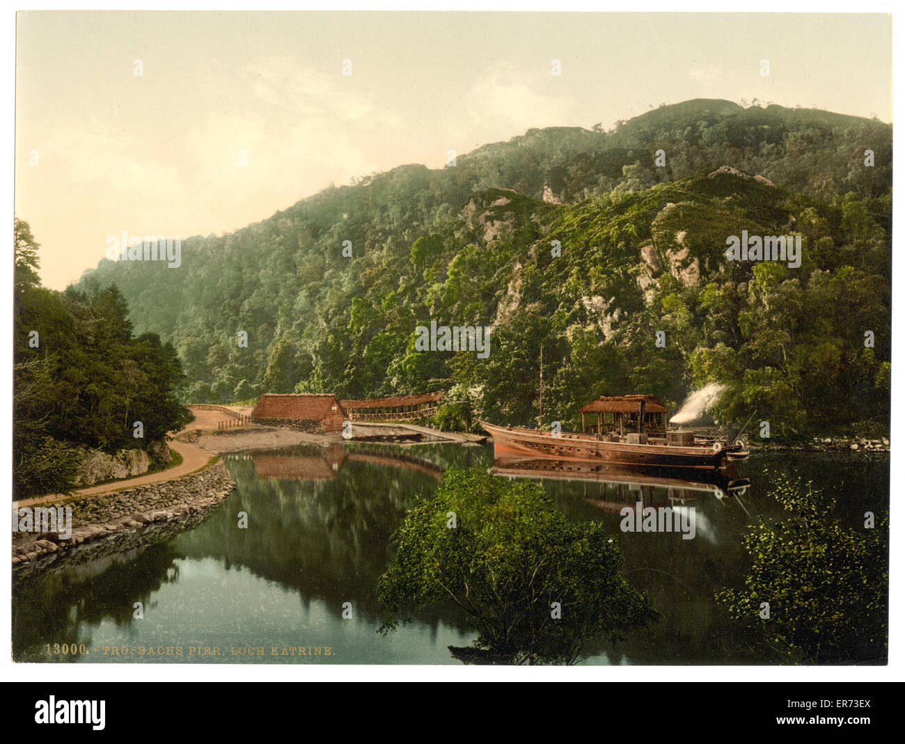 The pier, Loch Katrine, Trossachs, Scotland Stock Photo Alamy