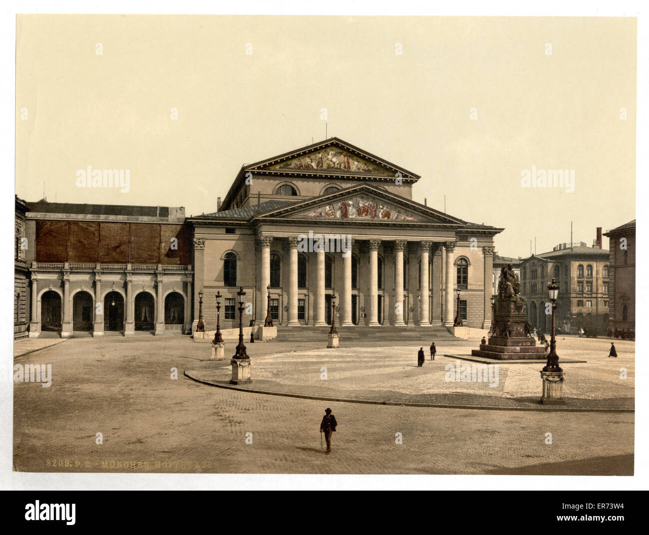 State Theater, Munich, Bavaria, Germany. Date between ca. 1890 and ca. 1900  Stock Photo - Alamy