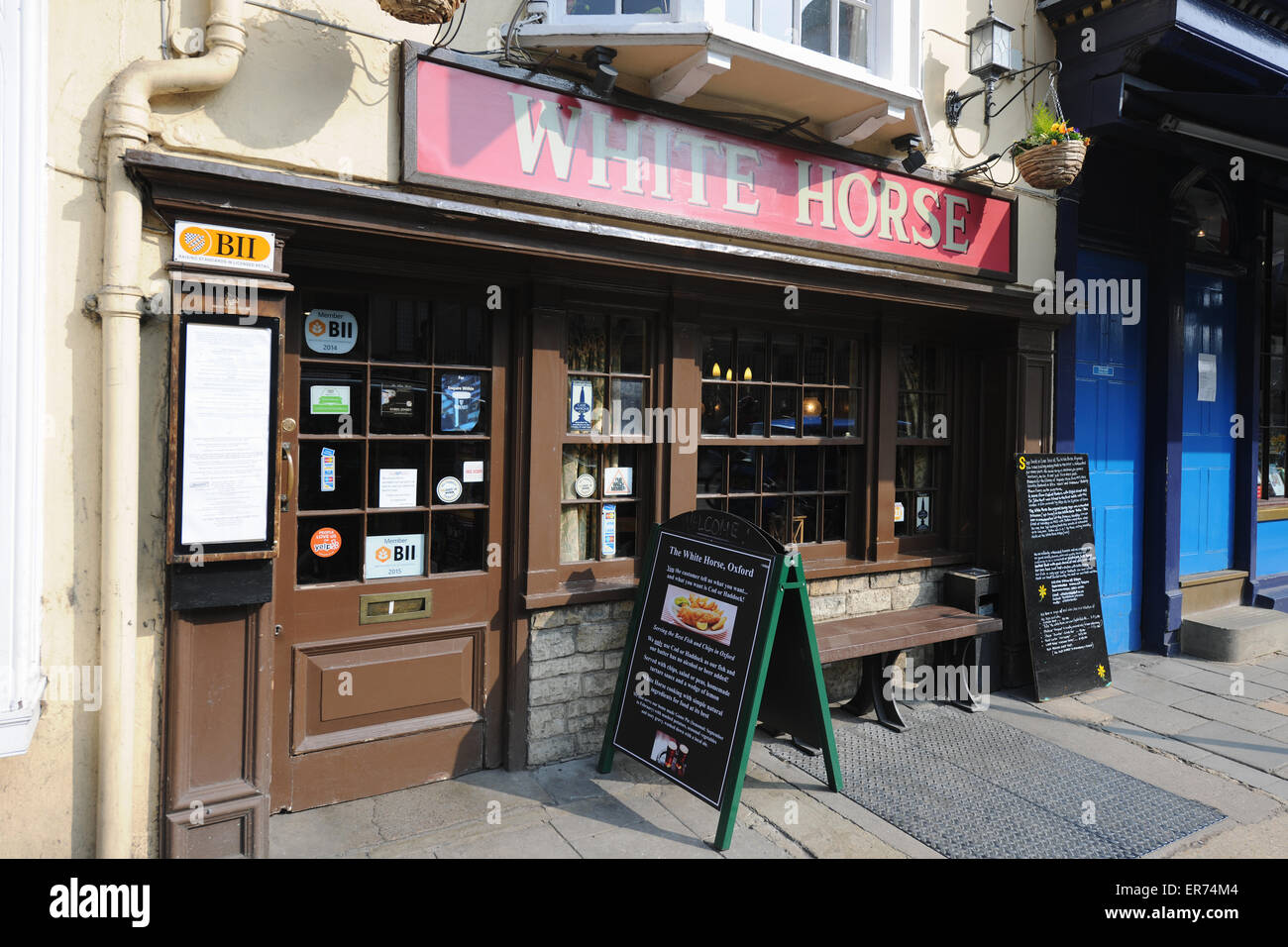 The White Horse Pub in Broad Street, Oxford, England Stock Photo