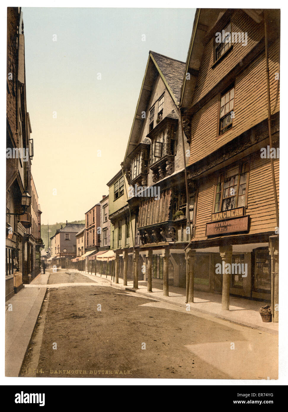 Butter Walk, Dartmouth, England Stock Photo