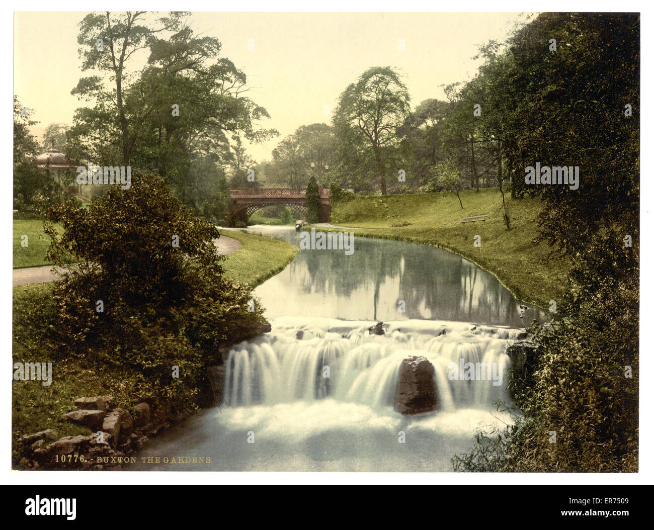 Buxton, the gardens, Derbyshire, England Stock Photo