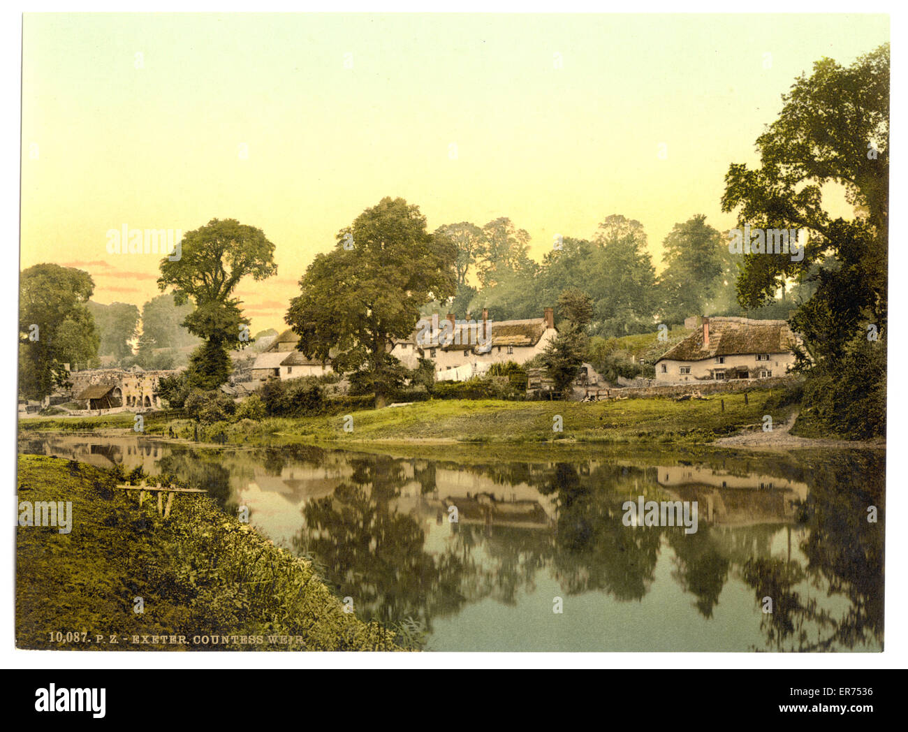 Countess Weir, Exeter, England. Date between ca. 1890 and ca. 1900. Stock Photo