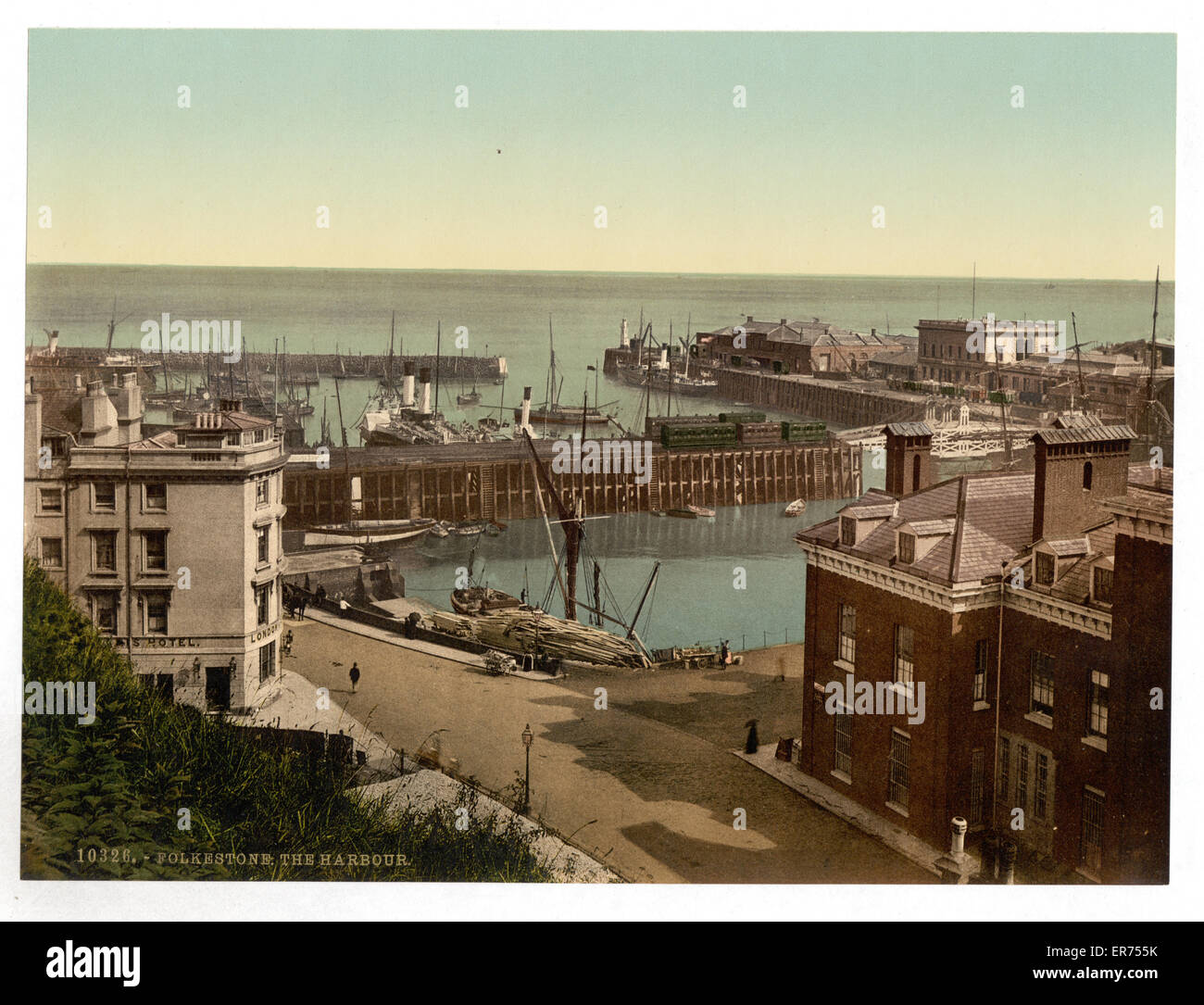 The harbor, Folkestone, England Stock Photo Alamy
