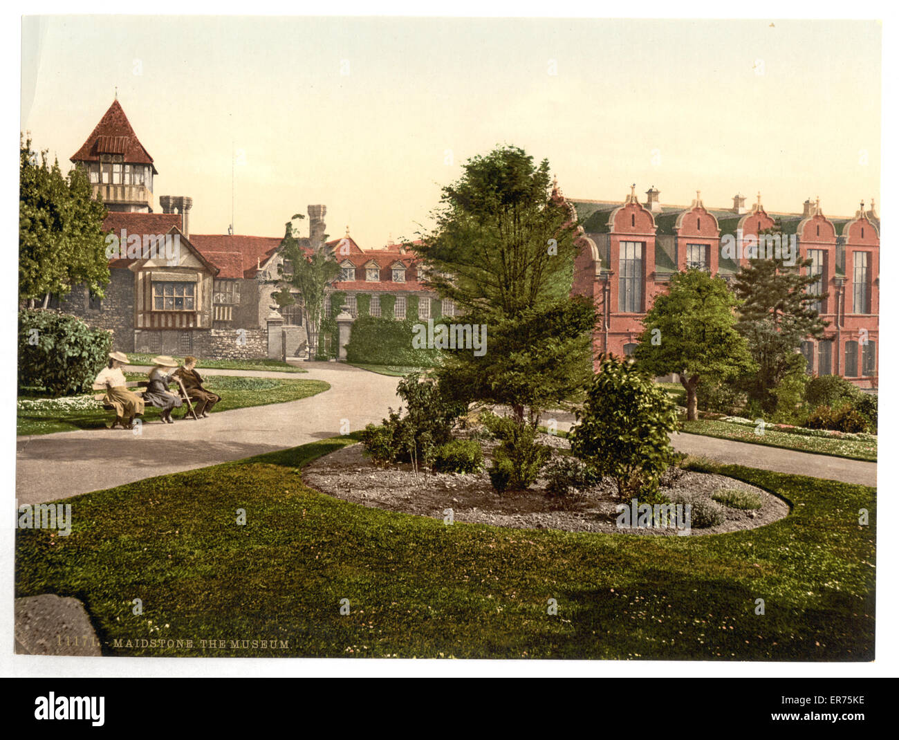 The museum, Maidstone, England. Date between ca. 1890 and ca. 1900. Stock Photo