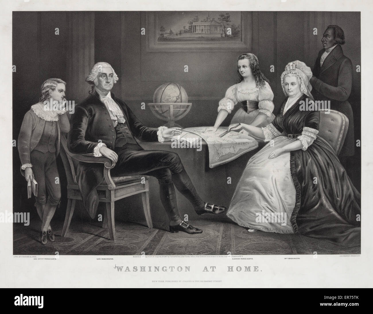 President george washington home hi-res stock photography and images ...