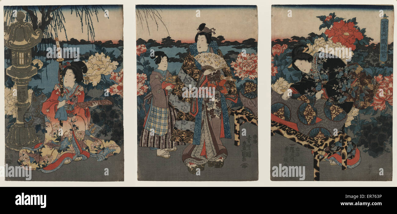 Ukiyo e triptych hi-res stock photography and images - Alamy